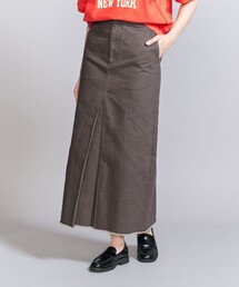 コットン ボックスタック ロングスカート