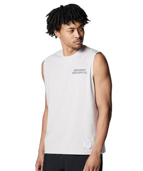 UNDER ARMOUR(アンダーアーマー)の「UAモチベート グラフィック スリーブレス シャツ(トレーニング/メンズ)(タンクトップ・メンズ・ベージュ・M/2XL/5XL/L/XL)」の2枚目の写真