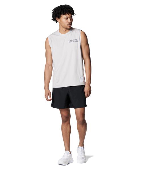 UNDER ARMOUR(アンダーアーマー)の「UAモチベート グラフィック スリーブレス シャツ(トレーニング/メンズ)(タンクトップ・メンズ・ベージュ・M/2XL/5XL/L/XL)」の3枚目の写真