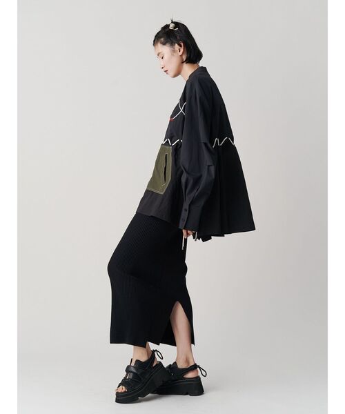 UN3D.（アンスリード）の「WAVE DETAIL ZIP SH【セットアップ
