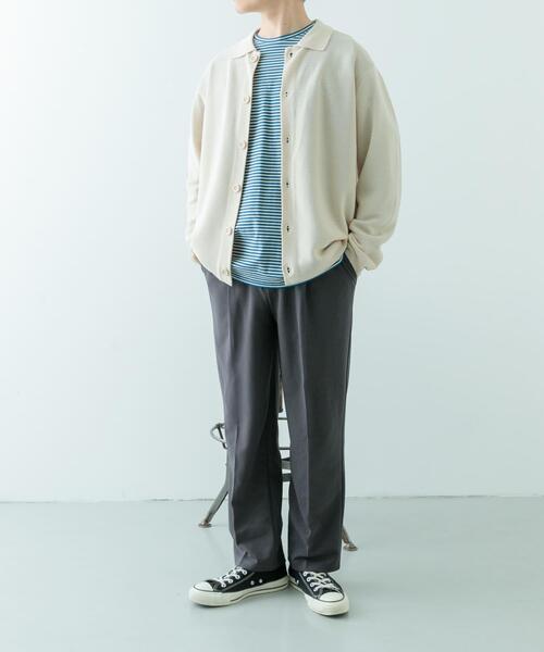 ITEMS URBANRESEARCH(アイテムズ アーバンリサーチ)の「ガーター編みニットシャツカーディガン(カーディガン/ボレロ・メンズ・ナチュラル/ブラウン・MEDIUM/LARGE)」の10枚目の写真