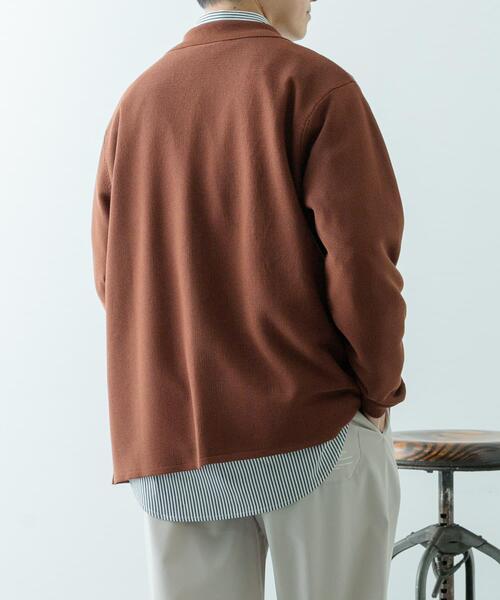 ITEMS URBANRESEARCH(アイテムズ アーバンリサーチ)の「ガーター編みニットシャツカーディガン(カーディガン/ボレロ・メンズ・ナチュラル/ブラウン・MEDIUM/LARGE)」の21枚目の写真