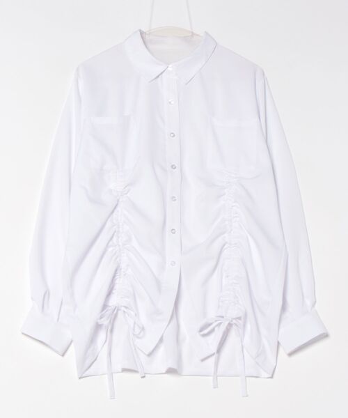 and it_（アンドイット）の「スパンブロードフロントドロストシャーリングシャツ（シャツ/ブラウス・レディース・アイボリー/ブルーグレー/スモークピンク/チャコール・M）」の7枚目の写真