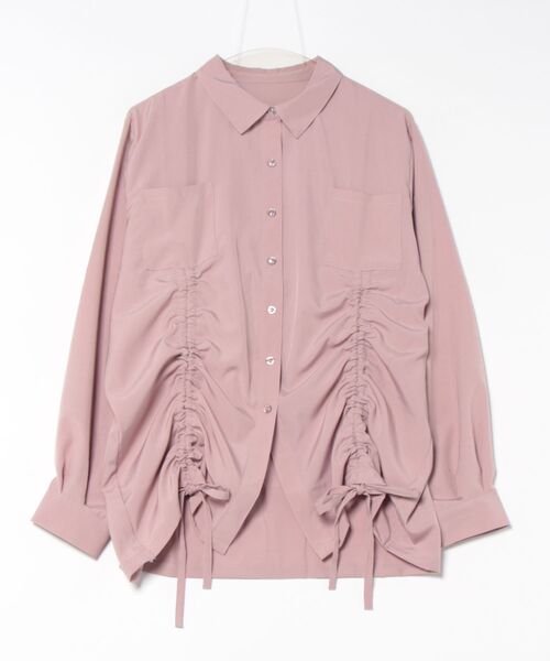 and it_（アンドイット）の「スパンブロードフロントドロストシャーリングシャツ（シャツ/ブラウス・レディース・アイボリー/ブルーグレー/スモークピンク/チャコール・M）」の9枚目の写真