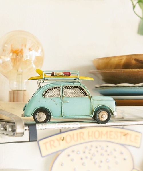 BAYFLOW（ベイフロー）の「[貯金箱として使える]CLASSIC CAR(SURF)（インテリア雑貨・メンズ・ライトブルー・0）」の2枚目の写真