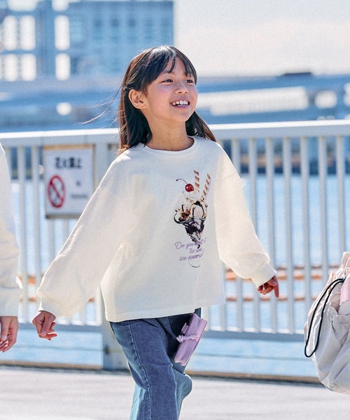 FOUND GOOD(ファウンドグッド)の「G/FOODプリントロンTEE(Tシャツ/カットソー・キッズ・ホワイト系5/グレー系8/パープル系2・120cm/130cm/140cm/150cm)」の8枚目の写真