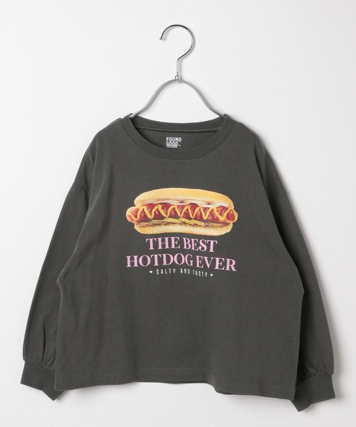 FOUND GOOD(ファウンドグッド)の「G/FOODプリントロンTEE(Tシャツ/カットソー・キッズ・ホワイト系5/グレー系8/パープル系2・120cm/130cm/140cm/150cm)」の15枚目の写真