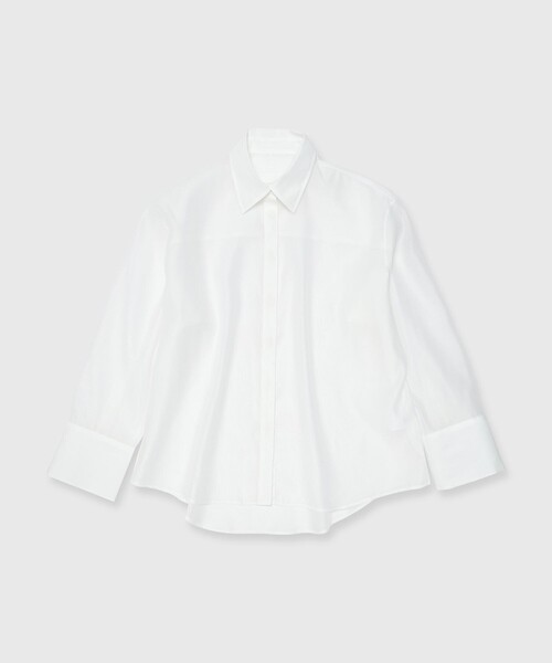 JOSE MOON(ジョゼムーン)の「【JOSEMOON/ジョゼムーン】SHEER SIMPLE SHIRT/シアーシンプルシャツ(シャツ/ブラウス・レディース・ホワイト/ベージュ/ミント/ブラック・FREE)」の1枚目の写真