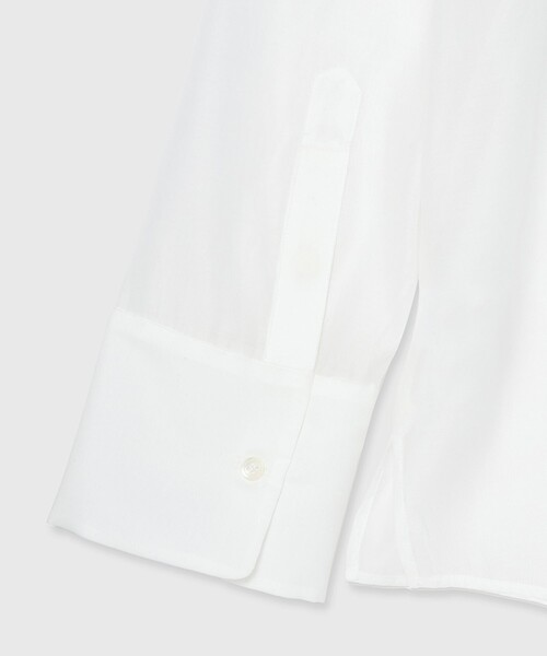 JOSE MOON(ジョゼムーン)の「【JOSEMOON/ジョゼムーン】SHEER SIMPLE SHIRT/シアーシンプルシャツ(シャツ/ブラウス・レディース・ホワイト/ベージュ/ミント/ブラック・FREE)」の7枚目の写真