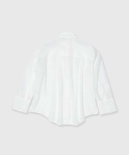 JOSEMOON/ジョゼムーン】SHEER SIMPLE SHIRT/シアーシンプルシャツ