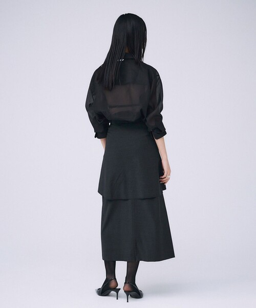 JOSE MOON(ジョゼムーン)の「【JOSEMOON/ジョゼムーン】SHEER SIMPLE SHIRT/シアーシンプルシャツ(シャツ/ブラウス・レディース・ホワイト/ベージュ/ミント/ブラック・FREE)」の13枚目の写真