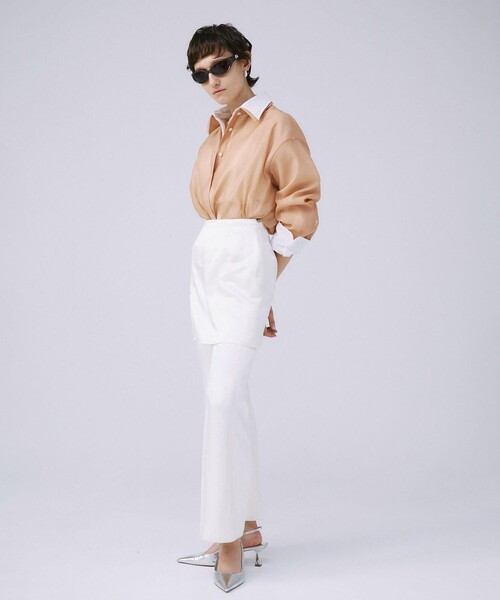 JOSE MOON(ジョゼムーン)の「【JOSEMOON/ジョゼムーン】SHEER SIMPLE SHIRT/シアーシンプルシャツ(シャツ/ブラウス・レディース・ホワイト/ベージュ/ミント/ブラック・FREE)」の20枚目の写真