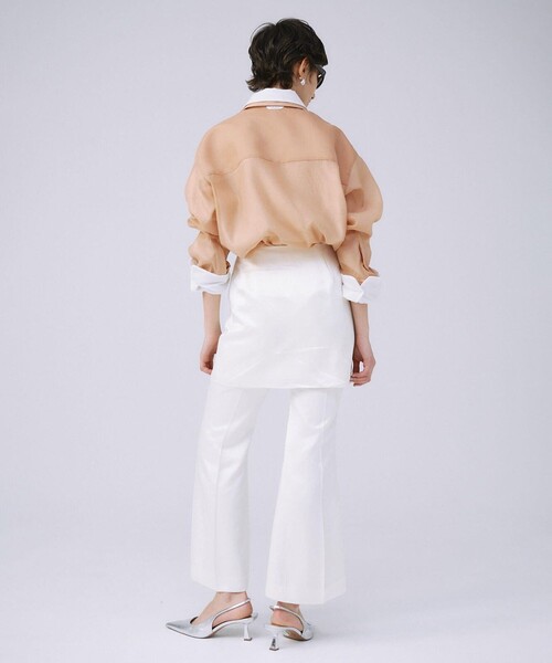 JOSE MOON(ジョゼムーン)の「【JOSEMOON/ジョゼムーン】SHEER SIMPLE SHIRT/シアーシンプルシャツ(シャツ/ブラウス・レディース・ホワイト/ベージュ/ミント/ブラック・FREE)」の21枚目の写真