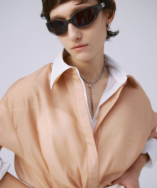 JOSE MOON(ジョゼムーン)の「【JOSEMOON/ジョゼムーン】SHEER SIMPLE SHIRT/シアーシンプルシャツ(シャツ/ブラウス・レディース・ホワイト/ベージュ/ミント/ブラック・FREE)」の22枚目の写真