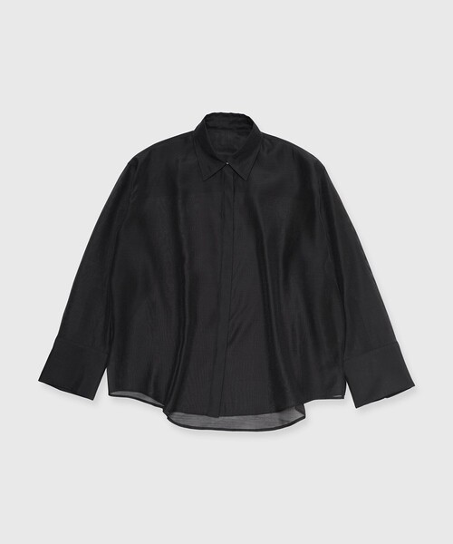 JOSEMOON/ジョゼムーン】SHEER SIMPLE SHIRT/シアーシンプルシャツ
