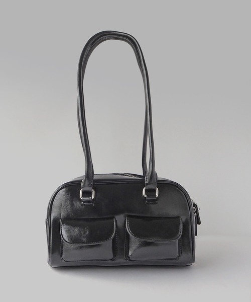 minia（ミニア）の「ロングハンドルボストンバッグ（ハンドバッグ・レディース・シルバー/ブラック/ホワイト・FREE）」の6枚目の写真