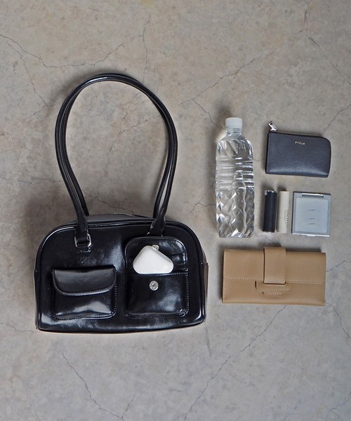 minia（ミニア）の「ロングハンドルボストンバッグ（ハンドバッグ・レディース・シルバー/ブラック/ホワイト・FREE）」の15枚目の写真