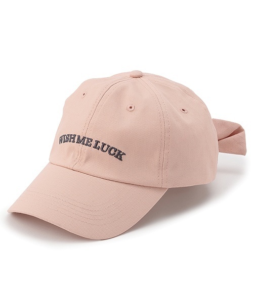 LOVETOXIC（ラブトキシック）の「【綿100％】バックリボンキャップ（キャップ・キッズ・アイボリー/ブラック/サックスブルー/ベージュ/ピンク・F）」の5枚目の写真