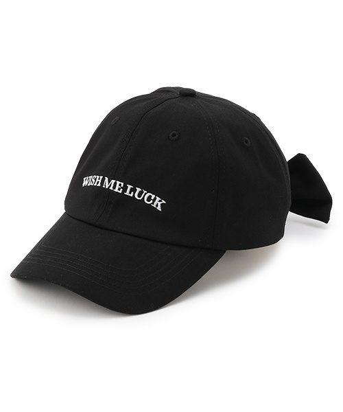 LOVETOXIC（ラブトキシック）の「【綿100％】バックリボンキャップ（キャップ・キッズ・アイボリー/ブラック/サックスブルー/ベージュ/ピンク・F）」の2枚目の写真