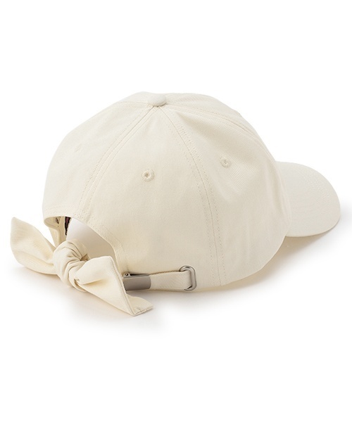 LOVETOXIC（ラブトキシック）の「【綿100％】バックリボンキャップ（キャップ・キッズ・アイボリー/ブラック/サックスブルー/ベージュ/ピンク・F）」の8枚目の写真