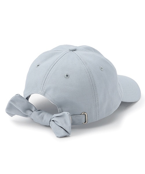 LOVETOXIC（ラブトキシック）の「【綿100％】バックリボンキャップ（キャップ・キッズ・アイボリー/ブラック/サックスブルー/ベージュ/ピンク・F）」の10枚目の写真