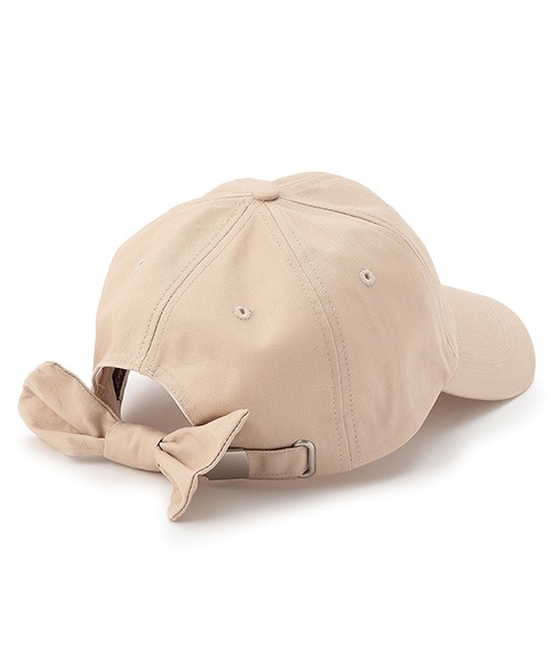 LOVETOXIC（ラブトキシック）の「【綿100％】バックリボンキャップ（キャップ・キッズ・アイボリー/ブラック/サックスブルー/ベージュ/ピンク・F）」の12枚目の写真