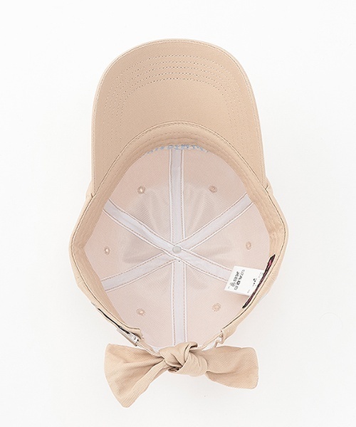 LOVETOXIC（ラブトキシック）の「【綿100％】バックリボンキャップ（キャップ・キッズ・アイボリー/ブラック/サックスブルー/ベージュ/ピンク・F）」の19枚目の写真