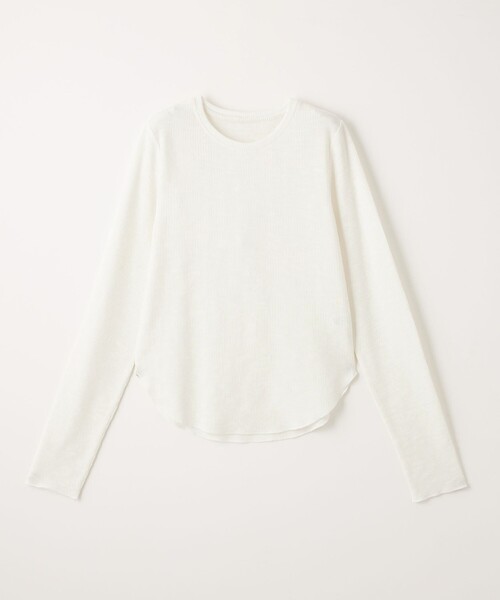 CITEN（シテン）の「＜CITEN＞エッセンシャルスラブリブロンT（Tシャツ/カットソー・レディース・ホワイト/ライトブルー/ダークグレー・FREE）」の11枚目の写真
