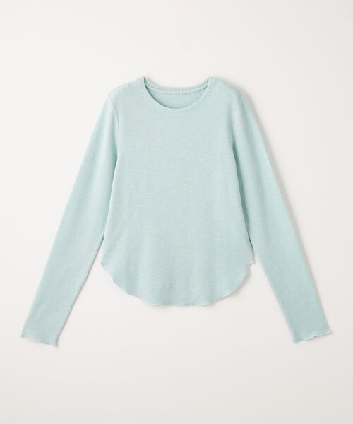 CITEN（シテン）の「＜CITEN＞エッセンシャルスラブリブロンT（Tシャツ/カットソー・レディース・ホワイト/ライトブルー/ダークグレー・FREE）」の21枚目の写真