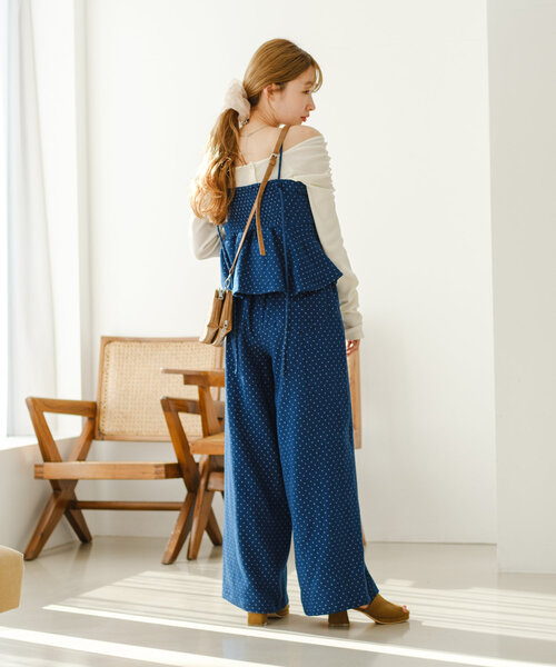 Kastane(カスタネ)の「【無地&ボーダー/前後2WAY/新色追加】オフショルテレコカットソー(Tシャツ/カットソー・レディース・ホワイト/ピンク/ブラック系その他/サックスブルー/アイボリー/チャコールグレー・FREE)」の19枚目の写真