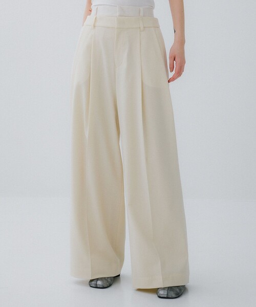 M.P studious Maison prince ワイドパンツ スラックス セール】1タックワイドシルエットスラックス SK2050