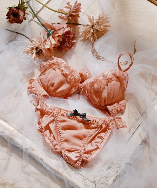 セール】バックリボンブラジャー＆ショーツセット（ブラ&ショーツ