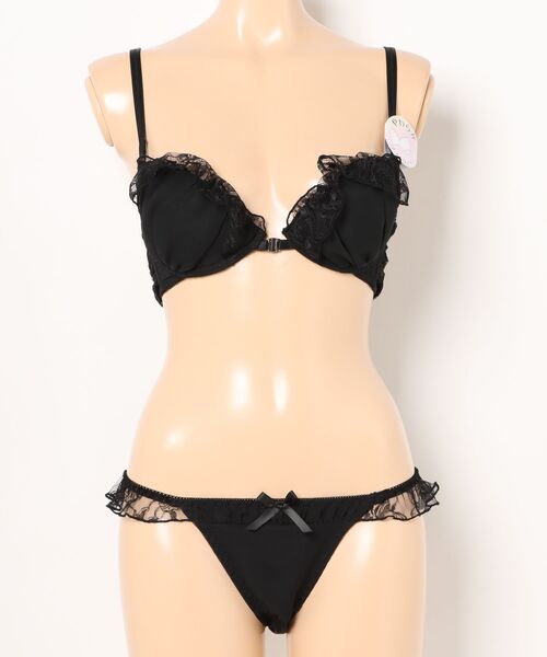 セール】バックリボンブラジャー＆ショーツセット（ブラ&ショーツ