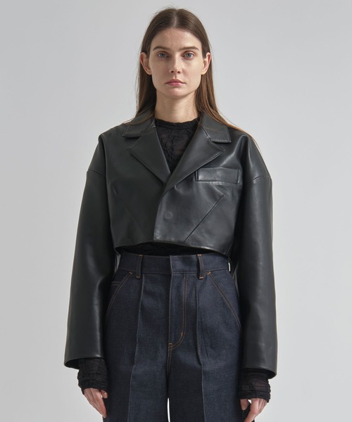 TOGA/トーガ】Leather short jacket/レザーショートジャケット