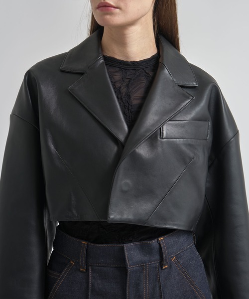 TOGA/トーガ】Leather short jacket/レザーショートジャケット