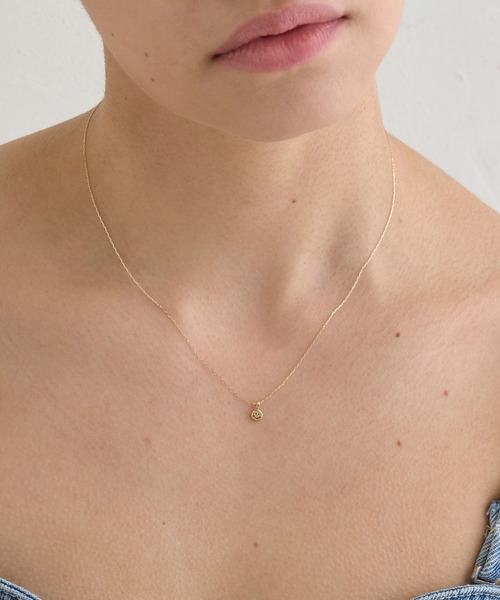 JUPITER（ジュピター）の「【K10】エブリデイスマイルモチーフネックレス/40cm　長さ調整可能（ネックレス・レディース・ゴールド・FREE）」の2枚目の写真