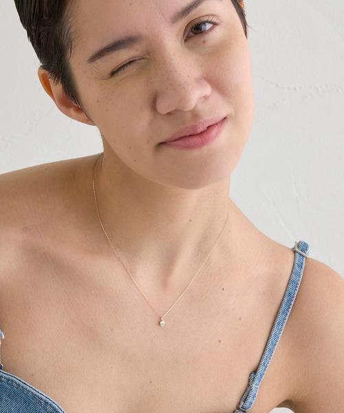 JUPITER（ジュピター）の「【K10】エブリデイスマイルモチーフネックレス/40cm　長さ調整可能（ネックレス・レディース・ゴールド・FREE）」の8枚目の写真