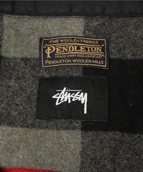 【限定コラボ】ウール STUSSY × PENDLETON 美品 L STUSSY×PENDLETON オンブレ ウール シャツ ジャケット