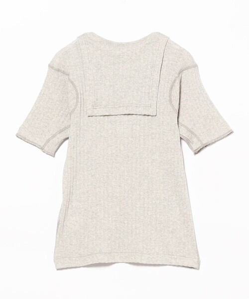 BEAMS BOY（ビームスボーイ）の「ジャガード リブ セーラー Tシャツ（Tシャツ/カットソー・レディース・オフホワイト/グレー/クリーム・ONE SIZE）」の10枚目の写真