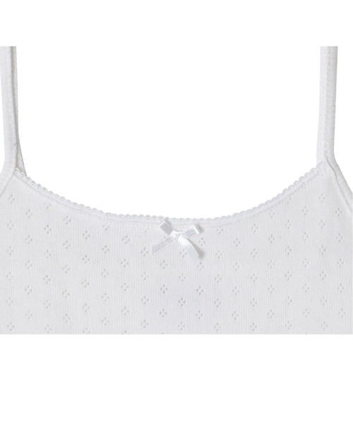 CRANK(クランク)の「【CRANK】LACE EYELET SLEEVELESS / 【クランク】レースアイレットキャミソール(キャミソール・レディース・ホワイト/レッド/ブラック・ONE SIZE)」の5枚目の写真