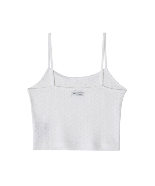 CRANK(クランク)の「【CRANK】LACE EYELET SLEEVELESS / 【クランク】レースアイレットキャミソール(キャミソール・レディース・ホワイト/レッド/ブラック・ONE SIZE)」の6枚目の写真