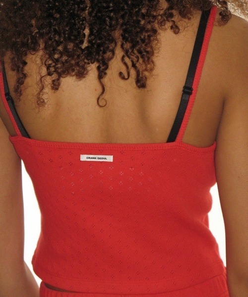 CRANK(クランク)の「【CRANK】LACE EYELET SLEEVELESS / 【クランク】レースアイレットキャミソール(キャミソール・レディース・ホワイト/レッド/ブラック・ONE SIZE)」の17枚目の写真