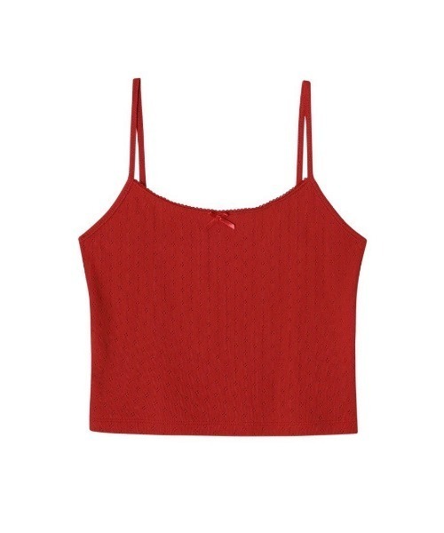 CRANK(クランク)の「【CRANK】LACE EYELET SLEEVELESS / 【クランク】レースアイレットキャミソール(キャミソール・レディース・ホワイト/レッド/ブラック・ONE SIZE)」の16枚目の写真