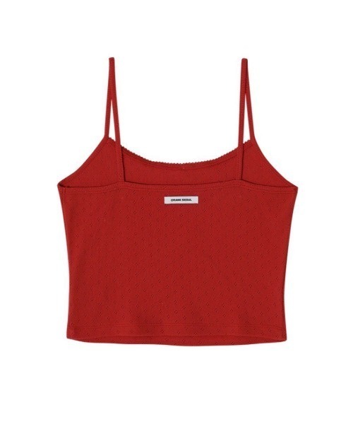 CRANK(クランク)の「【CRANK】LACE EYELET SLEEVELESS / 【クランク】レースアイレットキャミソール(キャミソール・レディース・ホワイト/レッド/ブラック・ONE SIZE)」の15枚目の写真