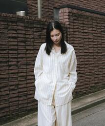 URBAN RESEARCH | new basic　インドコットンサッカーストライプシャツ(シャツ/ブラウス)