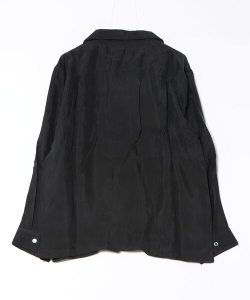 BREATH(ブレス)の「【BREATH / ブレス】SCRIPT LOGO SATIN SHIRT / ブラック [BR25SS-(シャツ/ブラウス・メンズ・ブラック・M/L)」の2枚目の写真