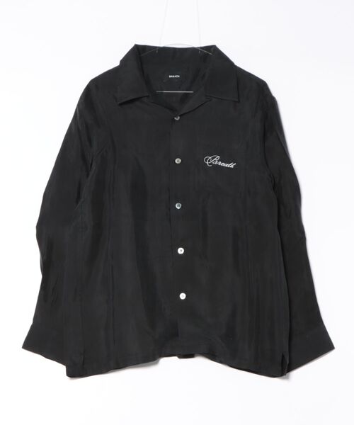 BREATH(ブレス)の「【BREATH / ブレス】SCRIPT LOGO SATIN SHIRT / ブラック [BR25SS-(シャツ/ブラウス・メンズ・ブラック・M/L)」の14枚目の写真