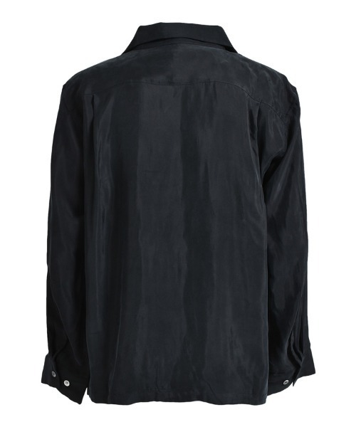 BREATH(ブレス)の「【BREATH / ブレス】SCRIPT LOGO SATIN SHIRT / ブラック [BR25SS-(シャツ/ブラウス・メンズ・ブラック・M/L)」の10枚目の写真