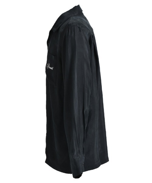 BREATH(ブレス)の「【BREATH / ブレス】SCRIPT LOGO SATIN SHIRT / ブラック [BR25SS-(シャツ/ブラウス・メンズ・ブラック・M/L)」の9枚目の写真