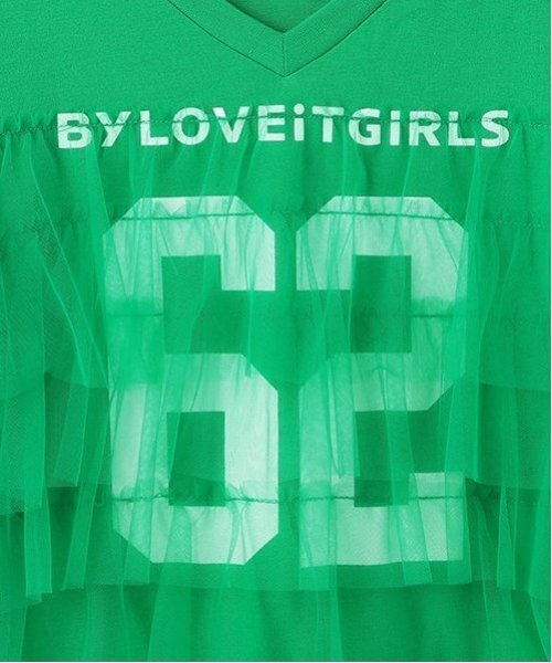 by LOVEiT(バイラビット)の「リメイク風ナンバーワンピース(ワンピース・キッズ・ブラック/オフホワイト/グリーン・120cm/130cm/140cm/150cm/160cm)」の9枚目の写真